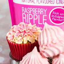 Picture of RASPBERRY RIPPLE FLAVOURED ICING SUGAR 500G BUTTERCREAM MIX